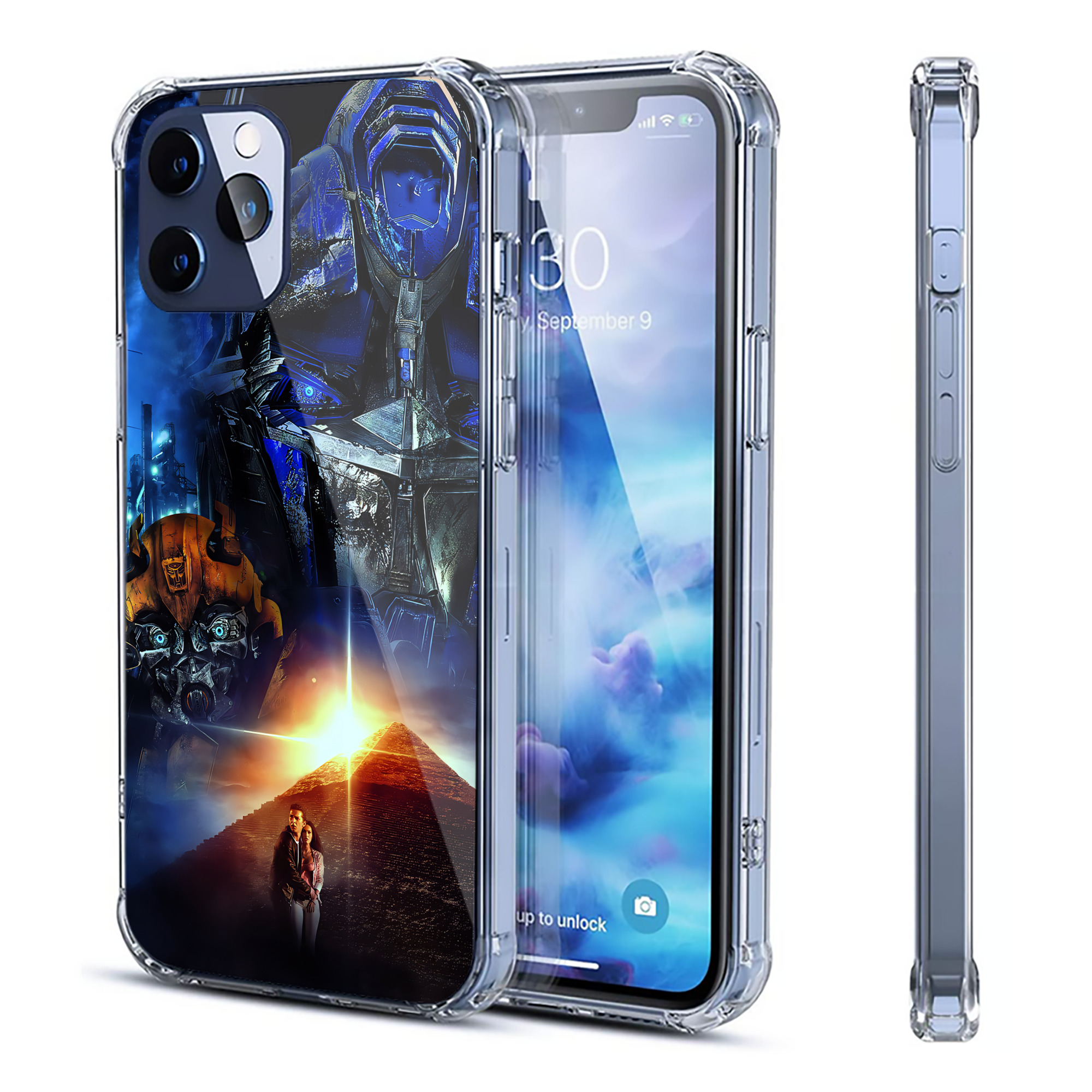 （画像用） Transformers トランスフォーマー 【iPhone 12シリーズ対応】透明スマホケース（クリアソフトケース）